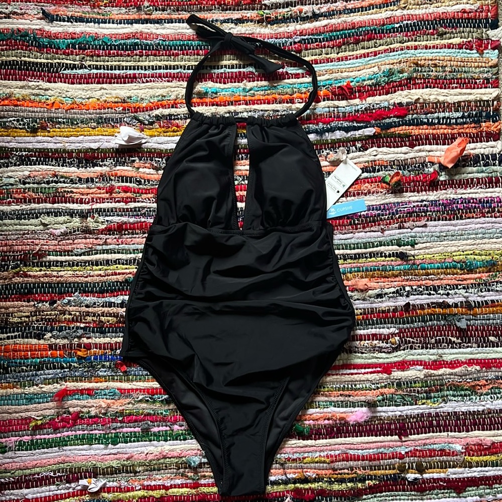 Large Black One Piece Swimsuit
